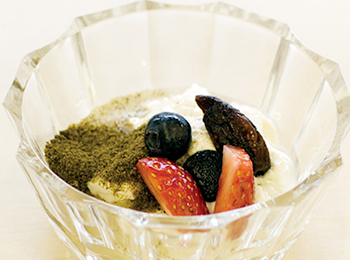 SODをかけた豆乳ヨーグルト